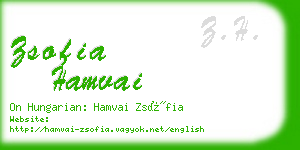 zsofia hamvai business card